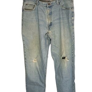 Lands' End Vintage 1970’s Men's Relaxed Light Blue Jeans Sz 38/31.